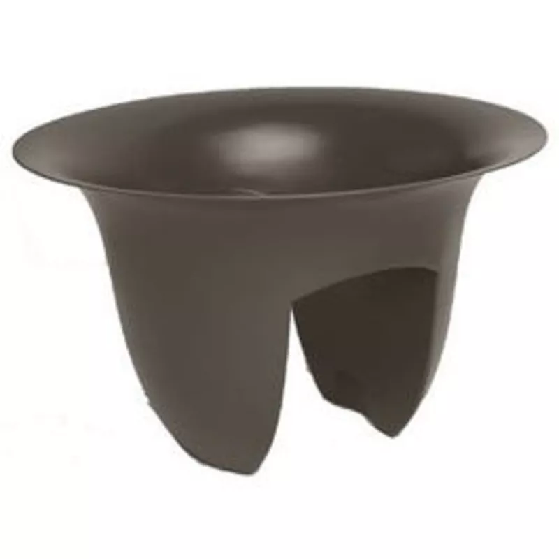 Modica Rail Planter, Plastic, Peppercorn, 18-In.