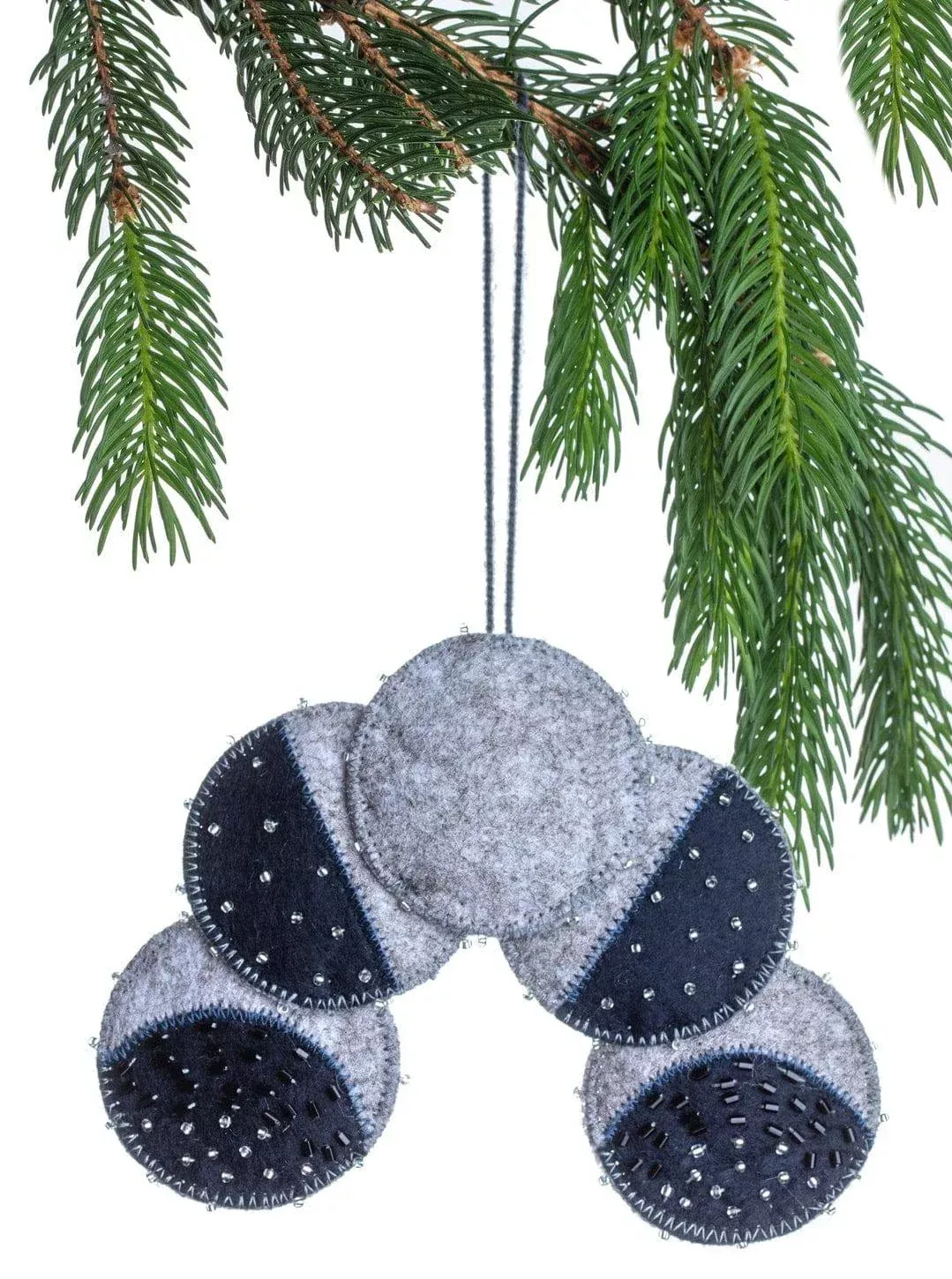 Moon Phase Felt Ornament