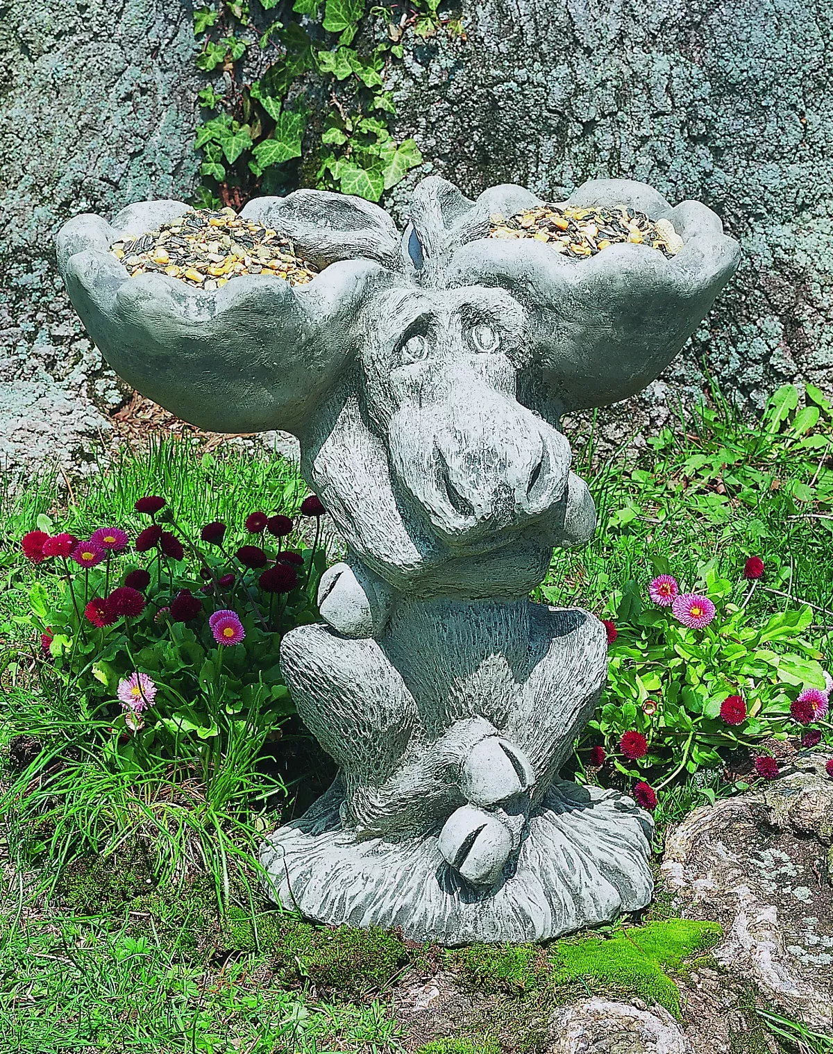 moose-birdbath-feeder-by-campania-international Moose Birdbath/Feeder by Campania International