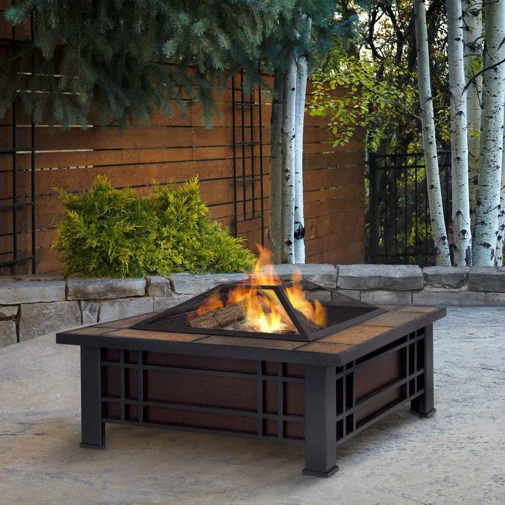 morrison-wood-burning-fire-pit-with-natural-slate-top Morrison Wood Burning Fire Pit with Natural Slate Top