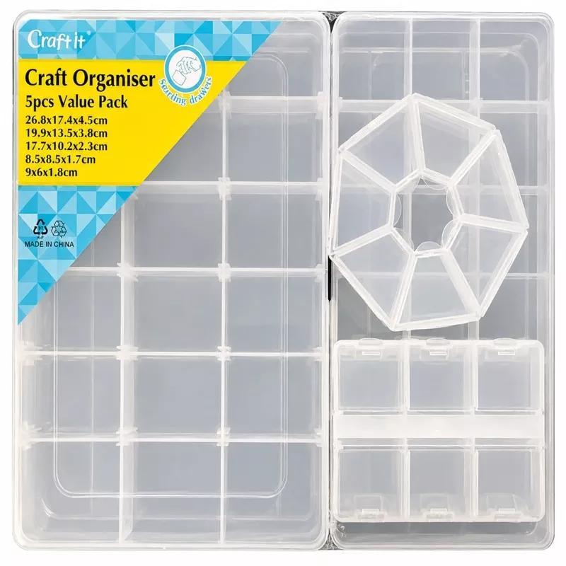 Multi-CompartmentOrganized Storage for Crafts