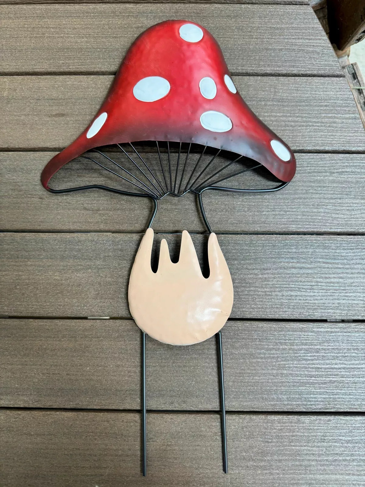 Mushroom Garden Stake