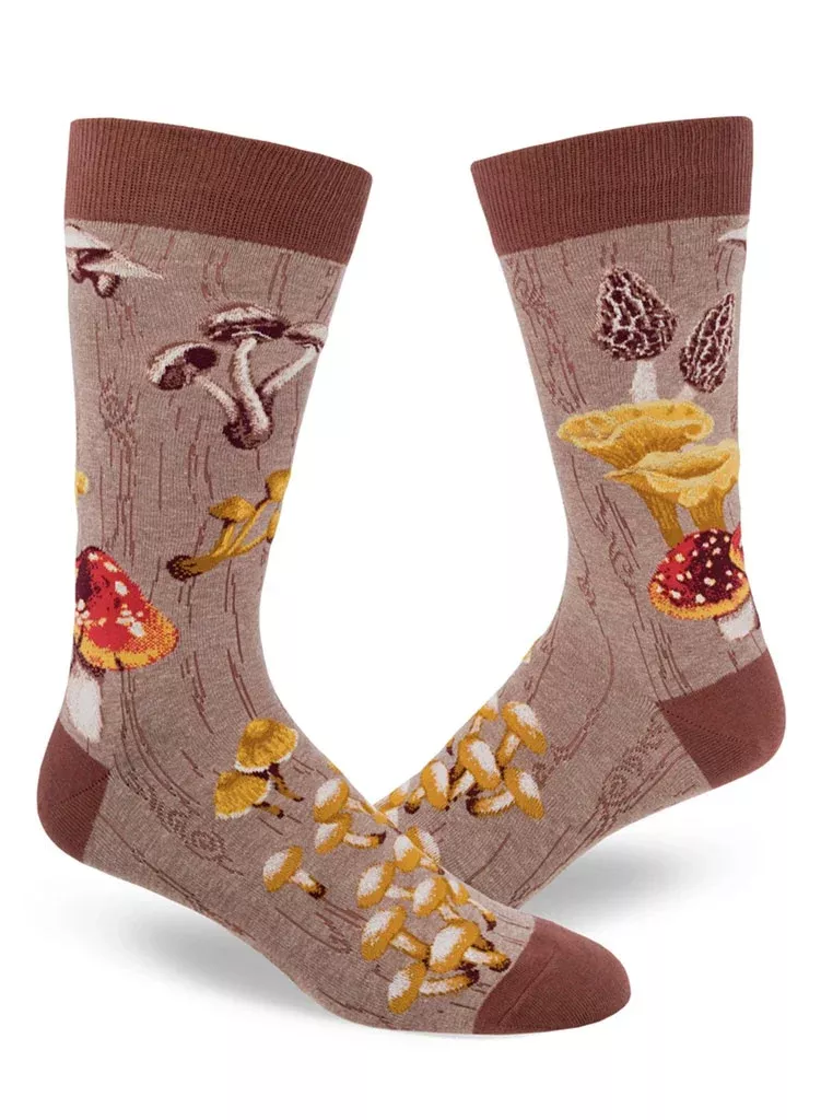 mushroom-men-s-crew-sock Mushroom - Men's Crew Sock