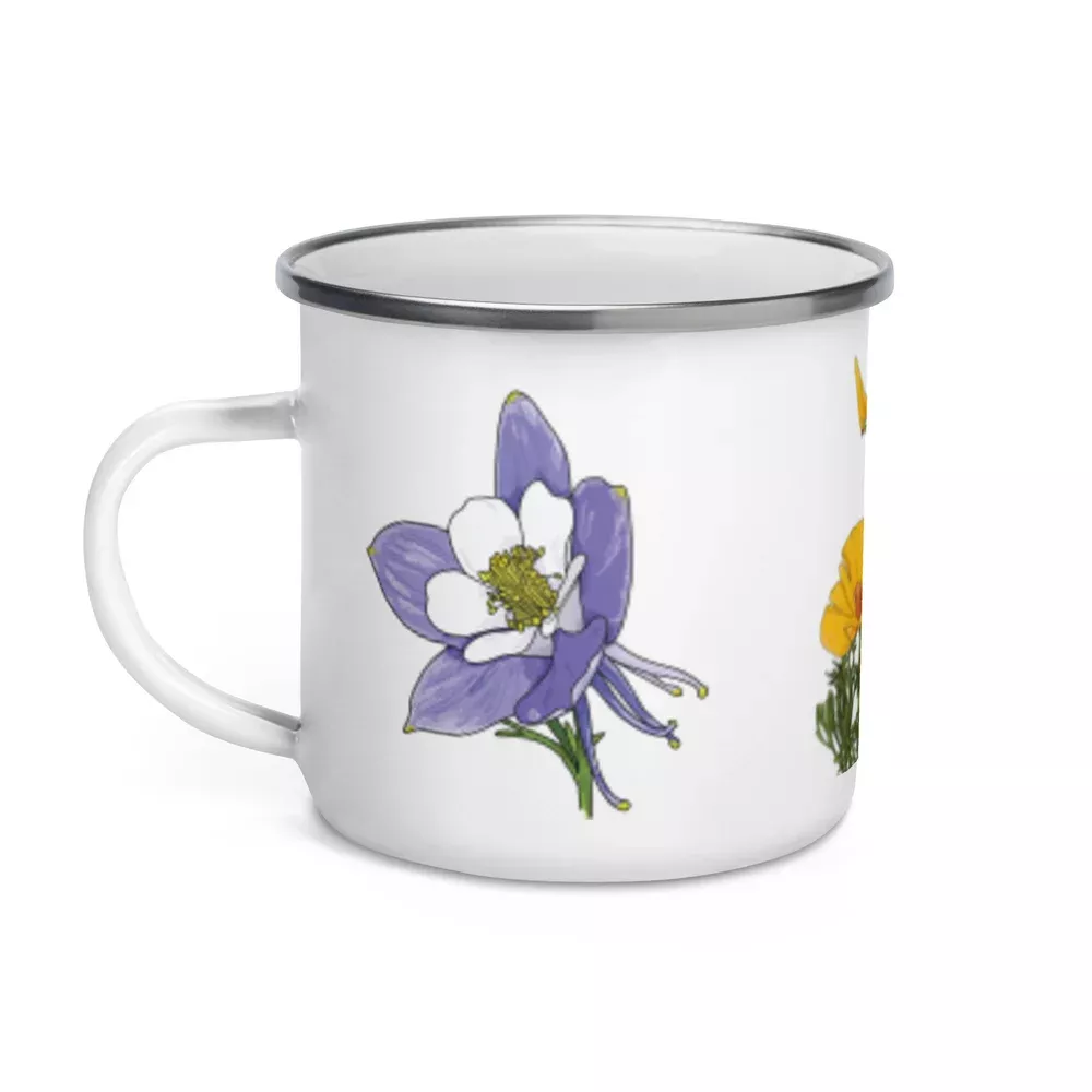 native-wildflower-enamel-adventure-mug Native Wildflower Enamel Adventure Mug