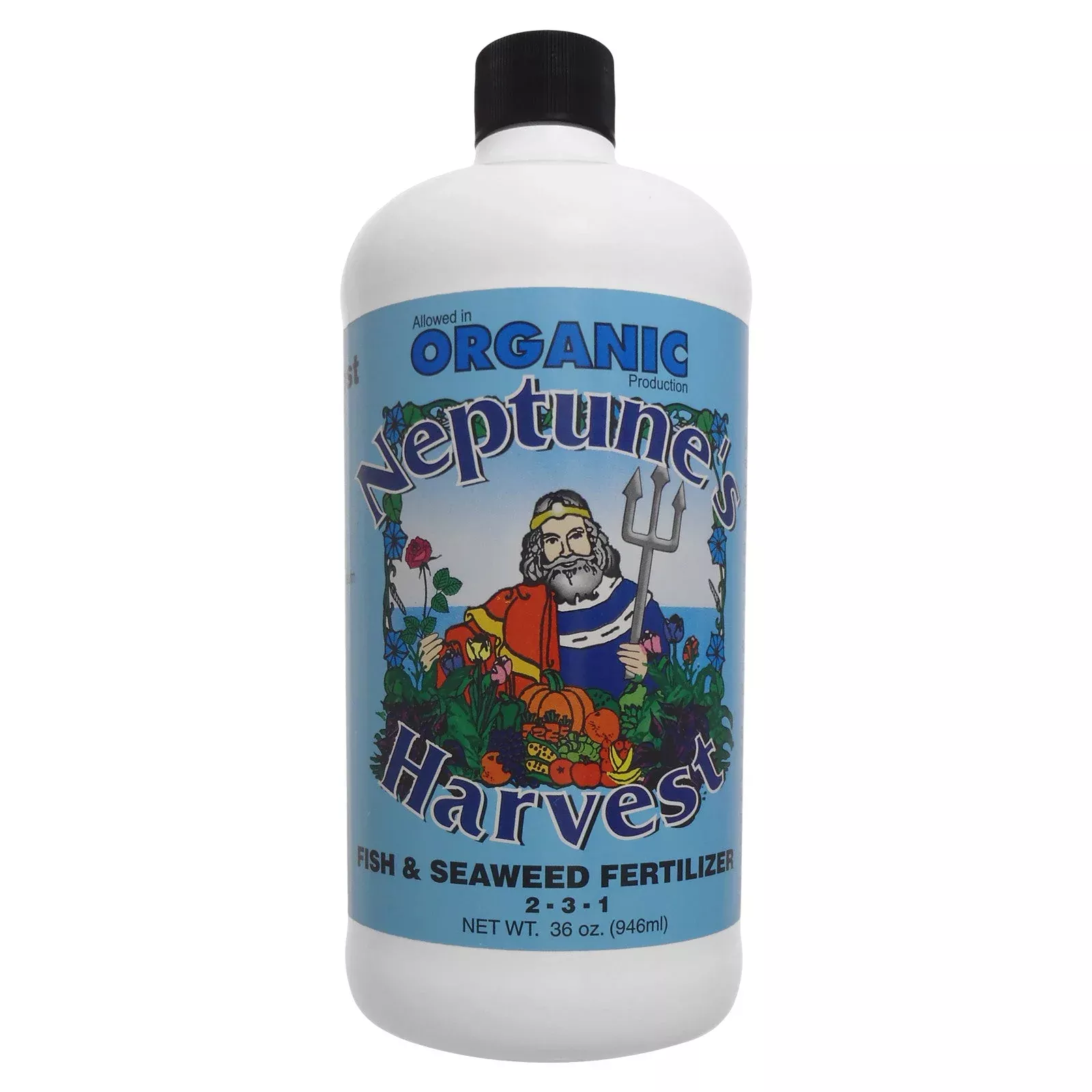 Neptune's Harvest Organic Liquid Fertilizer: Seaweed Blend: 1 qt