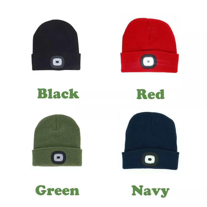 Night Scope, Night Scout Rechargeable LED Beanies, Assorted Colors Available