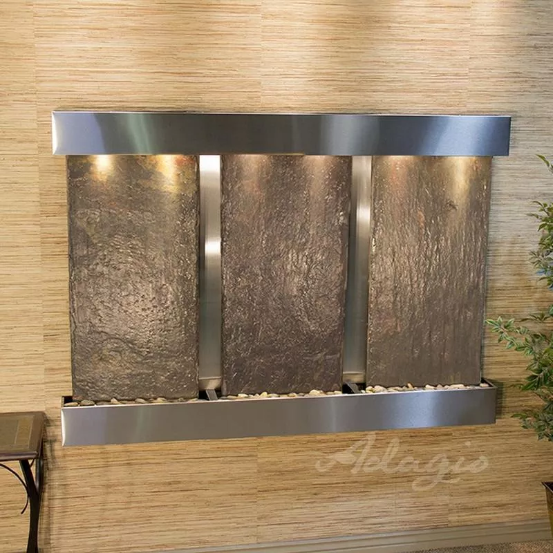 olympus-falls-slate-wall-fountain Olympus Falls Slate Wall Fountain