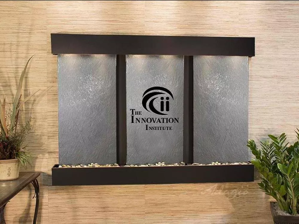 Olympus Falls Wall Fountain with Logo