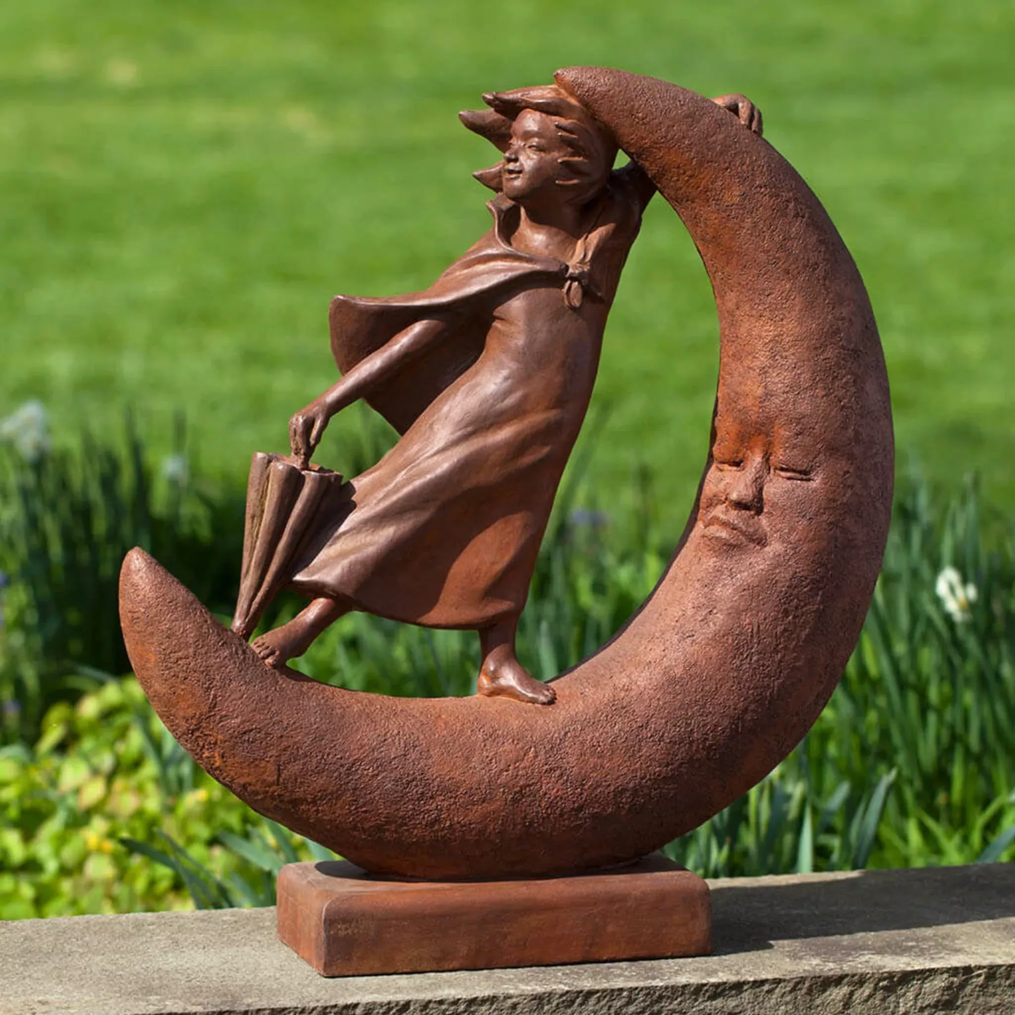 once-upon-moon-concrete-garden-statue-campania-s491 Once Upon a Moon Concrete Garden Statue - Campania #S491