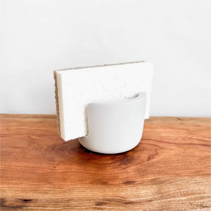 orderly-sink-sponge-caddy The Orderly Sink Sponge Caddy