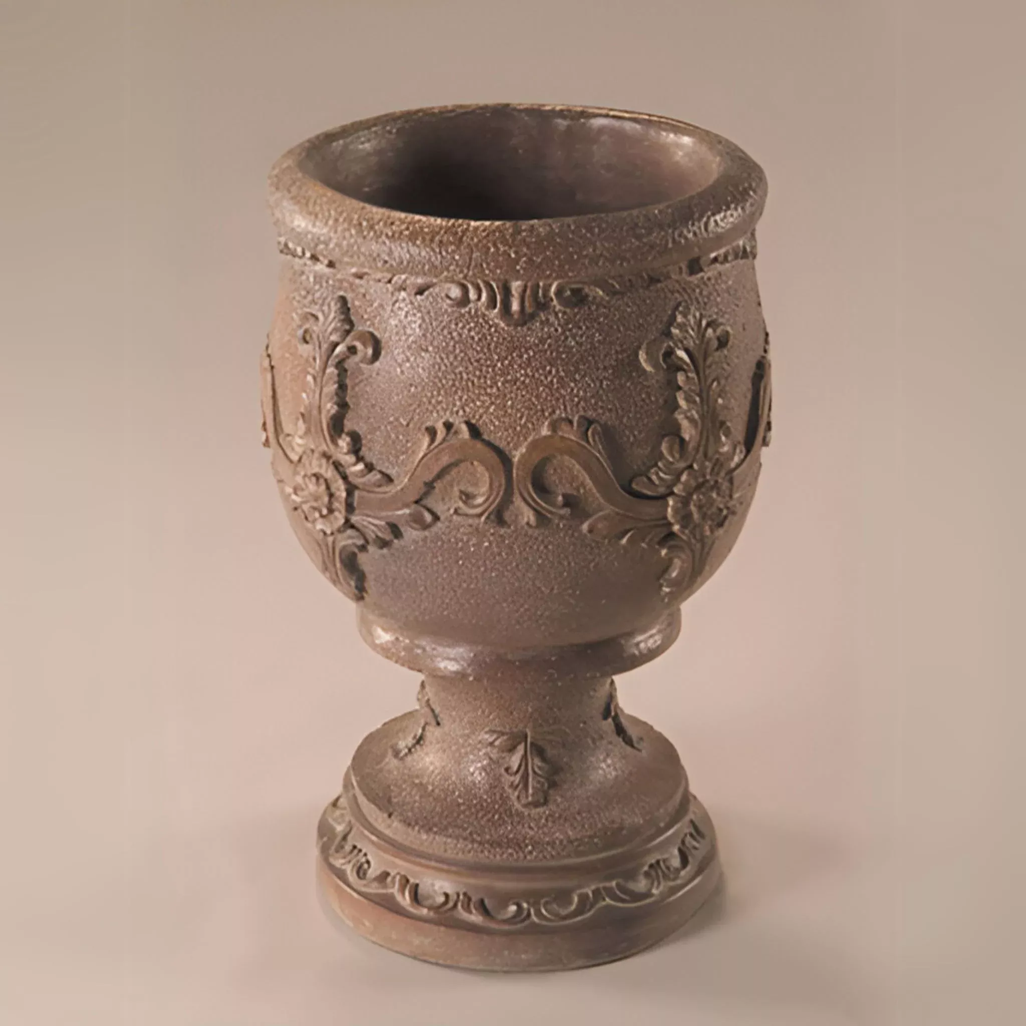 ornate-pot-concrete-planter-fiore-601 Ornate Pot Concrete Planter - Fiore #601