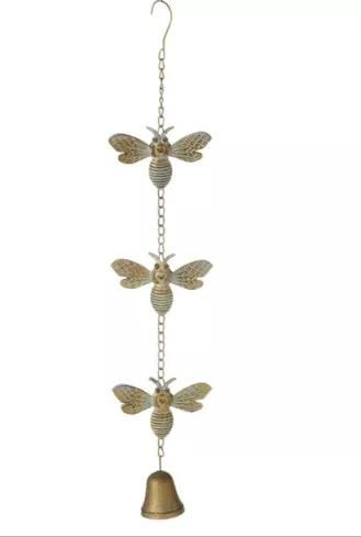patina-gold-bee-chime Patina Gold Bee Chime