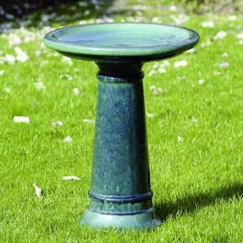 petrol-glazed-birdbath Petrol Glazed BirdBath