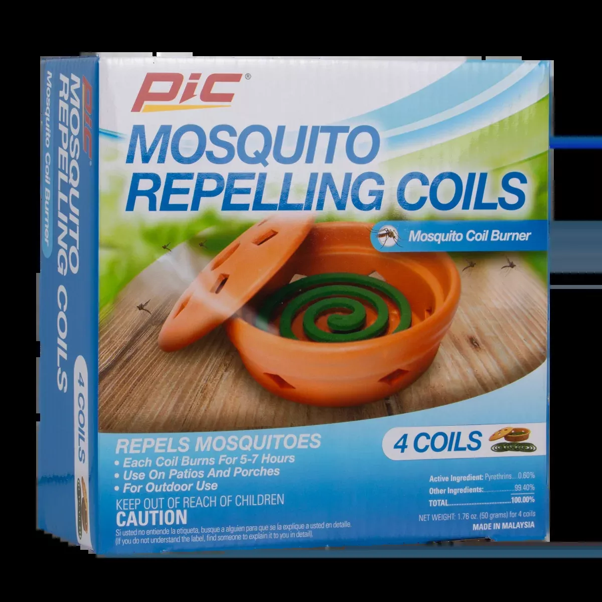PIC Mosquito Repelling Coils and Terra Cotta Burner
