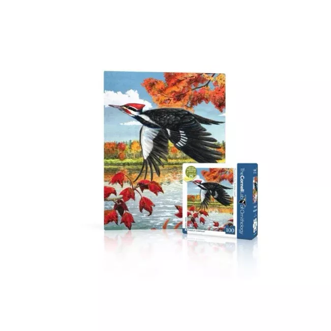 pileated-woodpecker-100-piece-mini-puzzle Pileated Woodpecker 100 Piece Mini Puzzle