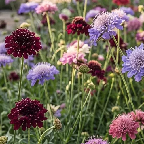 Pincushion Mixture (Scabiosa atropurpurea)