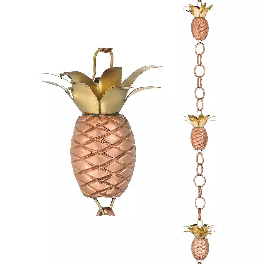 pineapple-8-5-ft-rain-chain-by-good-directions Pineapple 8.5 ft. Rain Chain By Good Directions