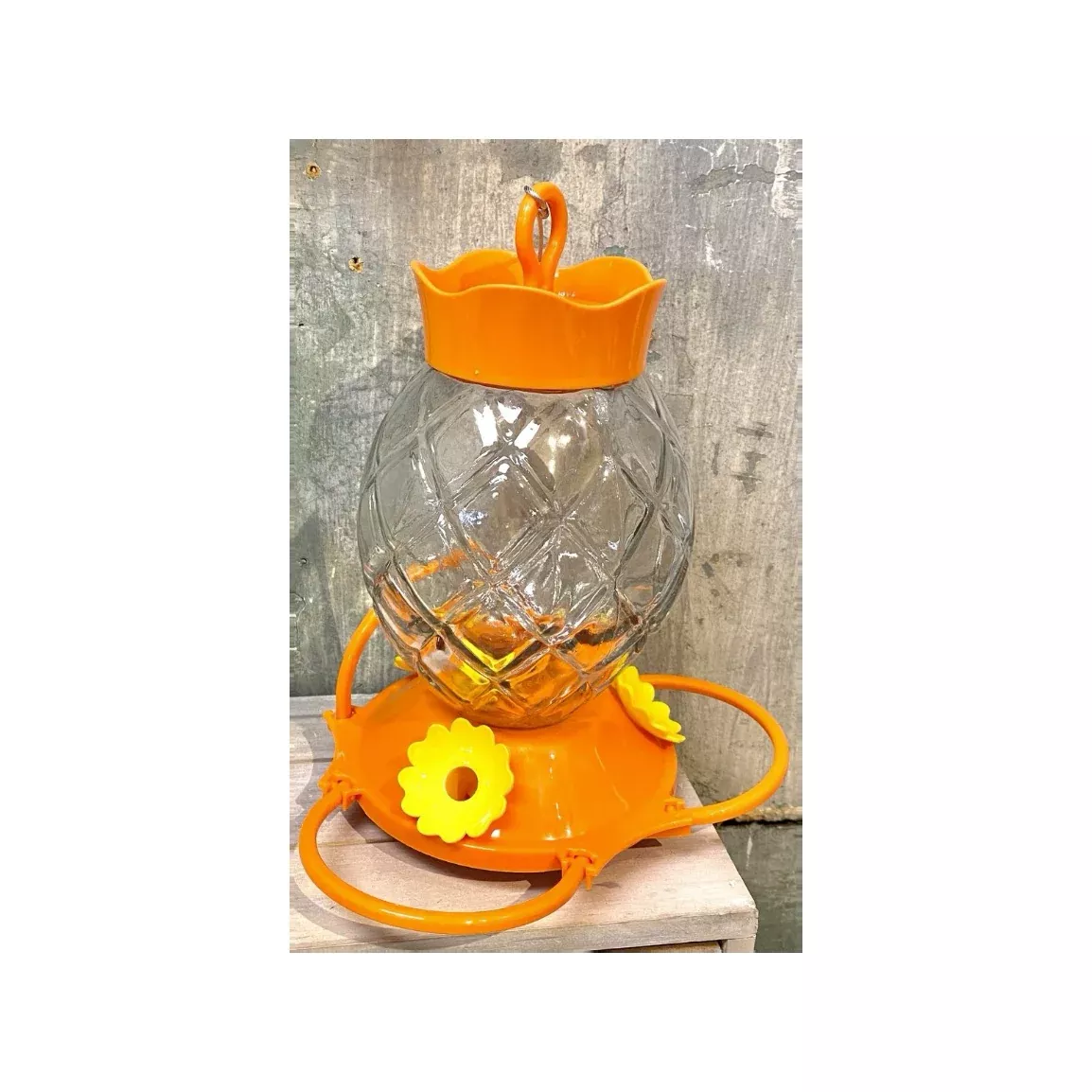 pinebush-diamond-pattern-glass-oriole-feeder Pinebush Diamond Pattern Glass Oriole Feeder