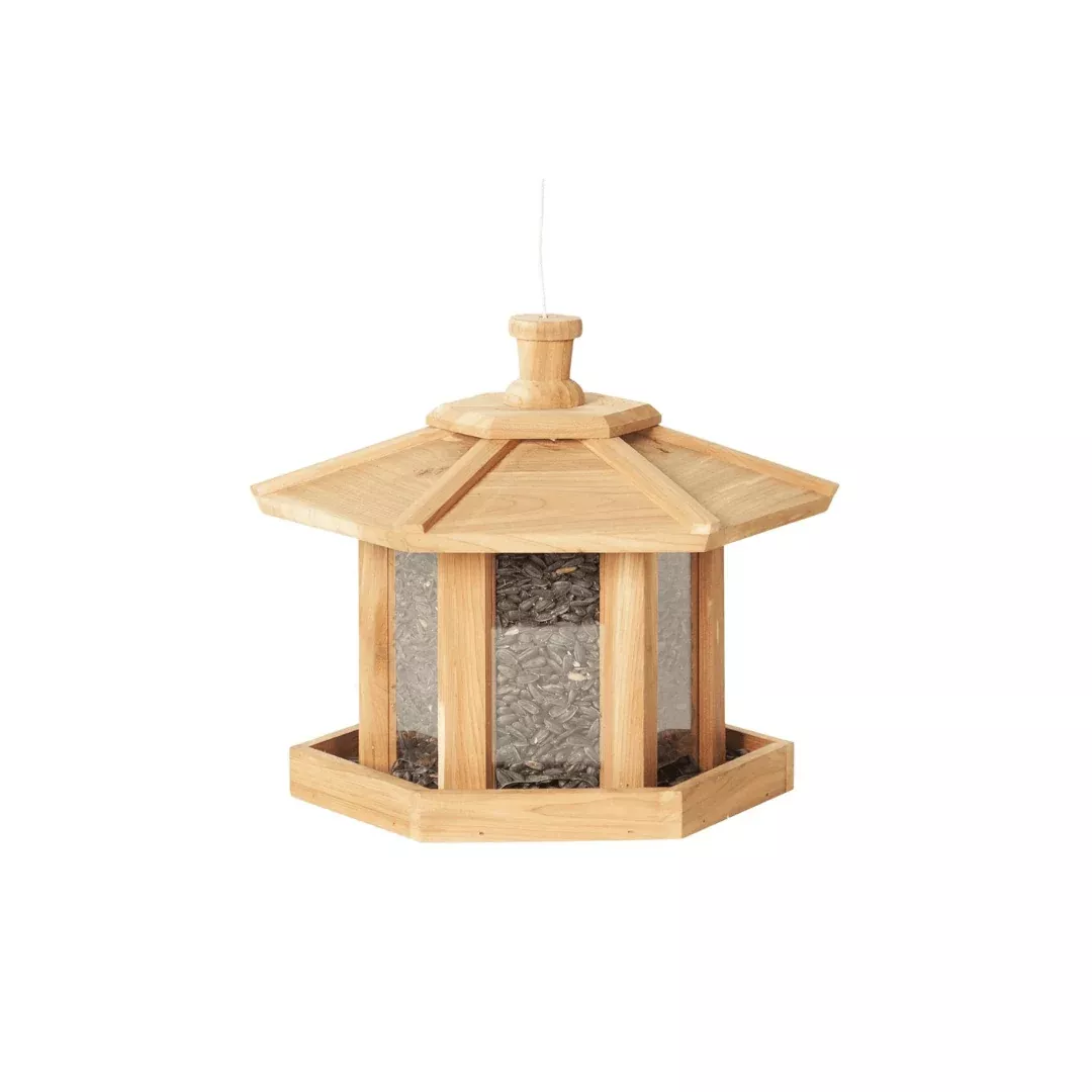 pinebush-wood-gazebo-bird-feeder Pinebush Wood Gazebo Bird Feeder