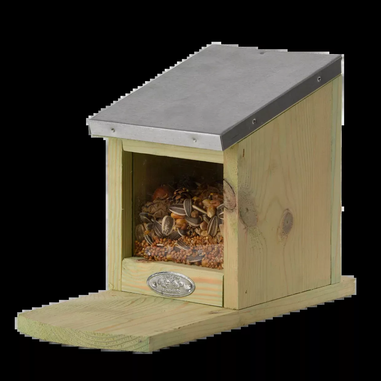 pinewood-squirrel-feeder Pinewood Squirrel Feeder