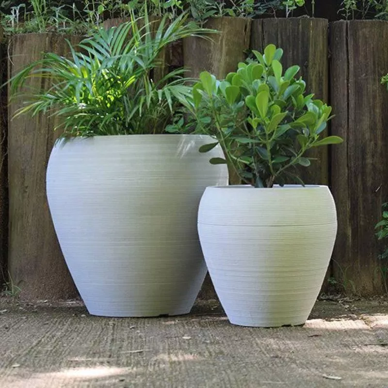 planter-rustic-ellipse-white-31-inch Planter – Rustic Ellipse – White – 31-inch