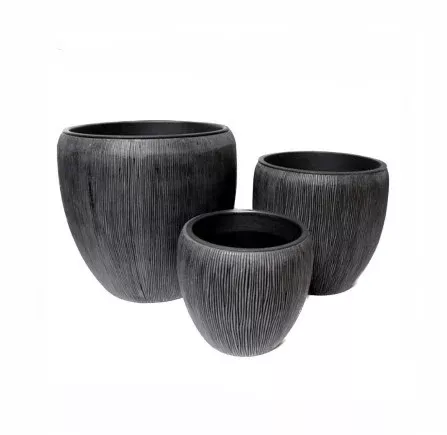 polystone-round-tapered-pot-with-insert Polystone Round Tapered Pot with Insert