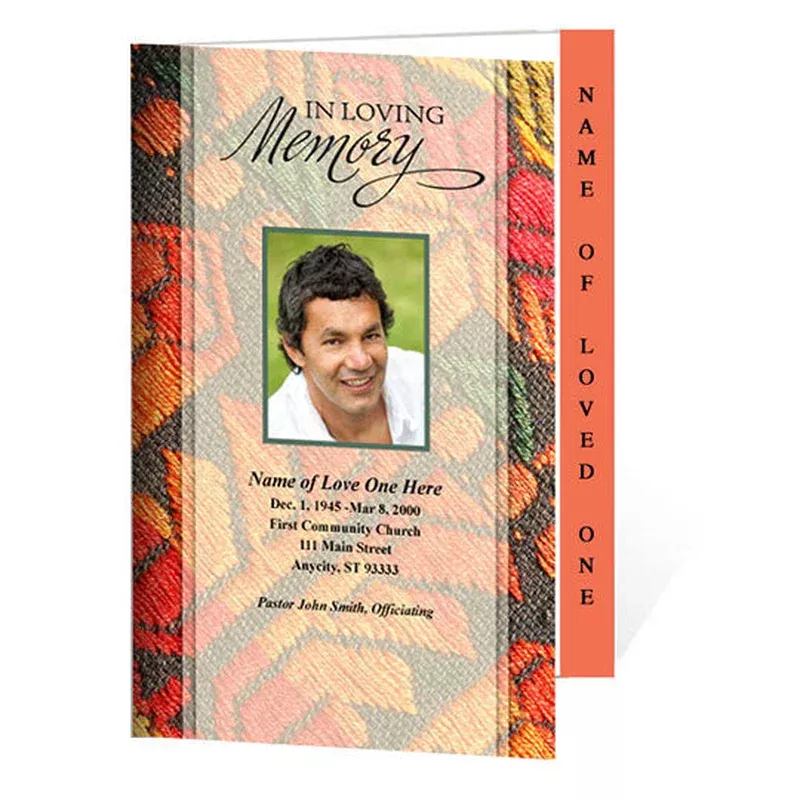 poncho-4-sided-graduated-funeral-program-template Poncho 4-Sided Graduated Funeral Program Template