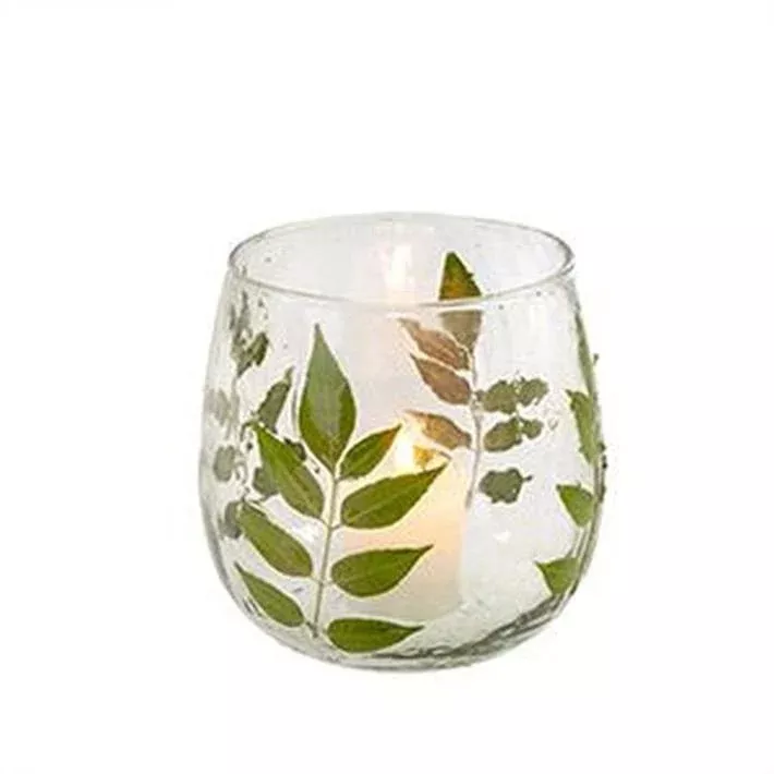 Pressed Leaf Votive - Large