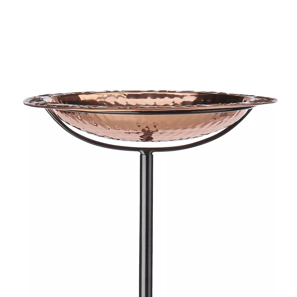 Pure Copper Birdbath on Garden Pole By Good Directions