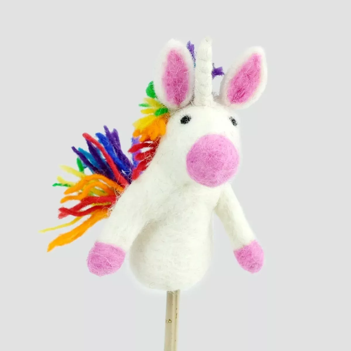 Rainbow Unicorn Finger Puppet