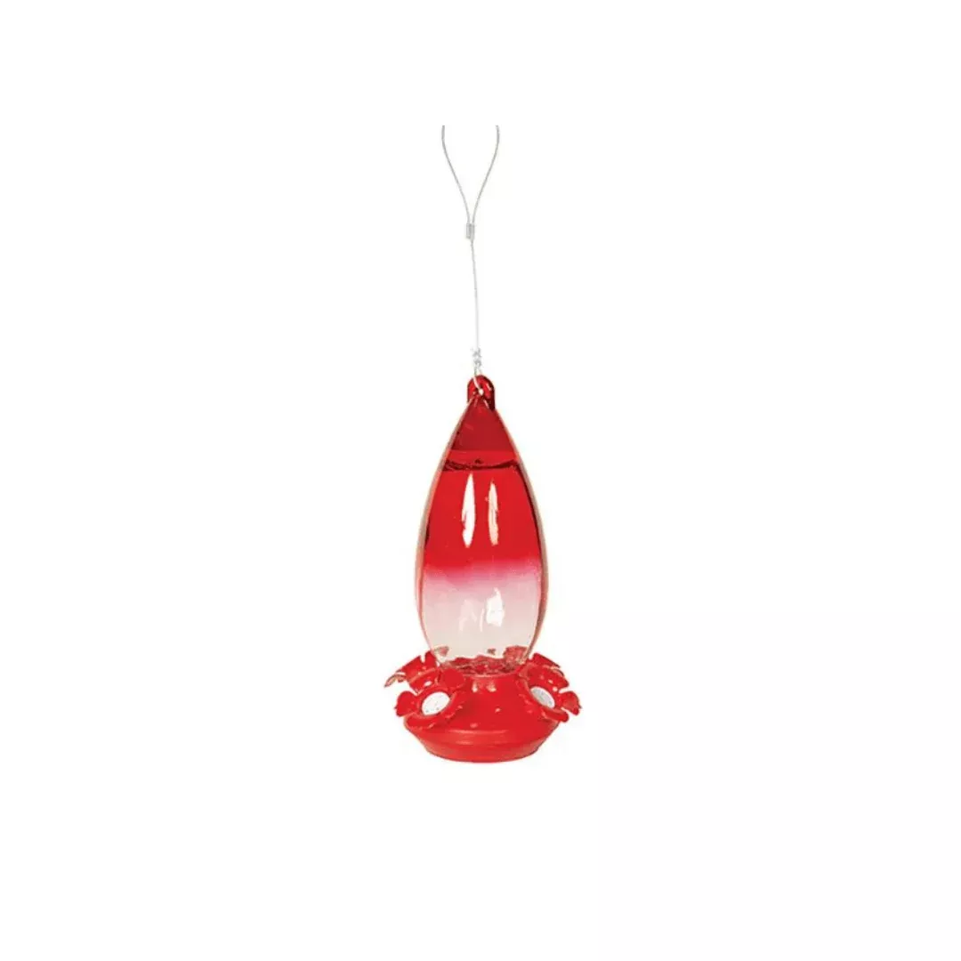 raindrop-glass-hummingbird-feeder Raindrop Glass Hummingbird Feeder