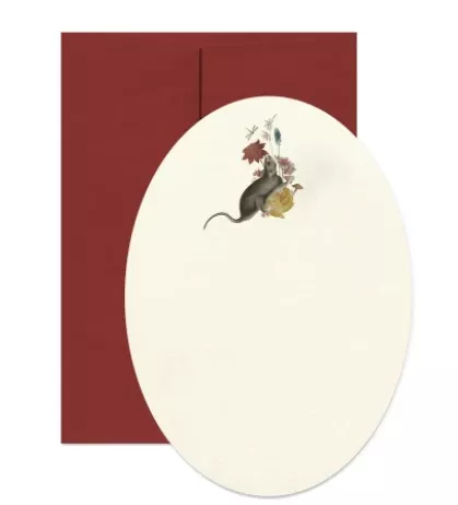 rat-with-flowers-card Rat with Flowers Card