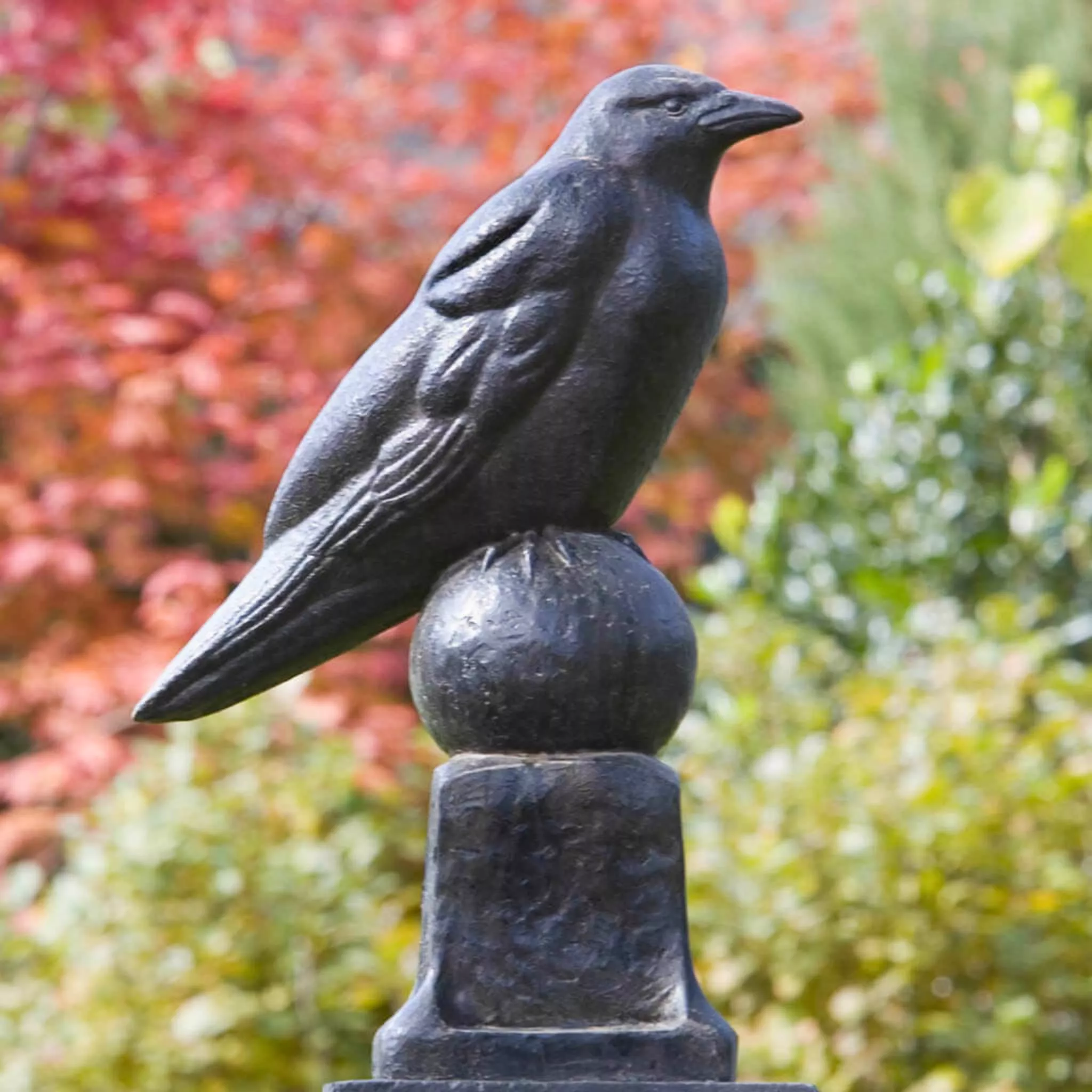 raven-concrete-garden-statue-campania-a360 Raven Concrete Garden Statue - Campania #A360