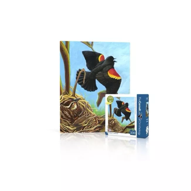 Red-Winged Blackbird 100 Piece Mini Puzzle