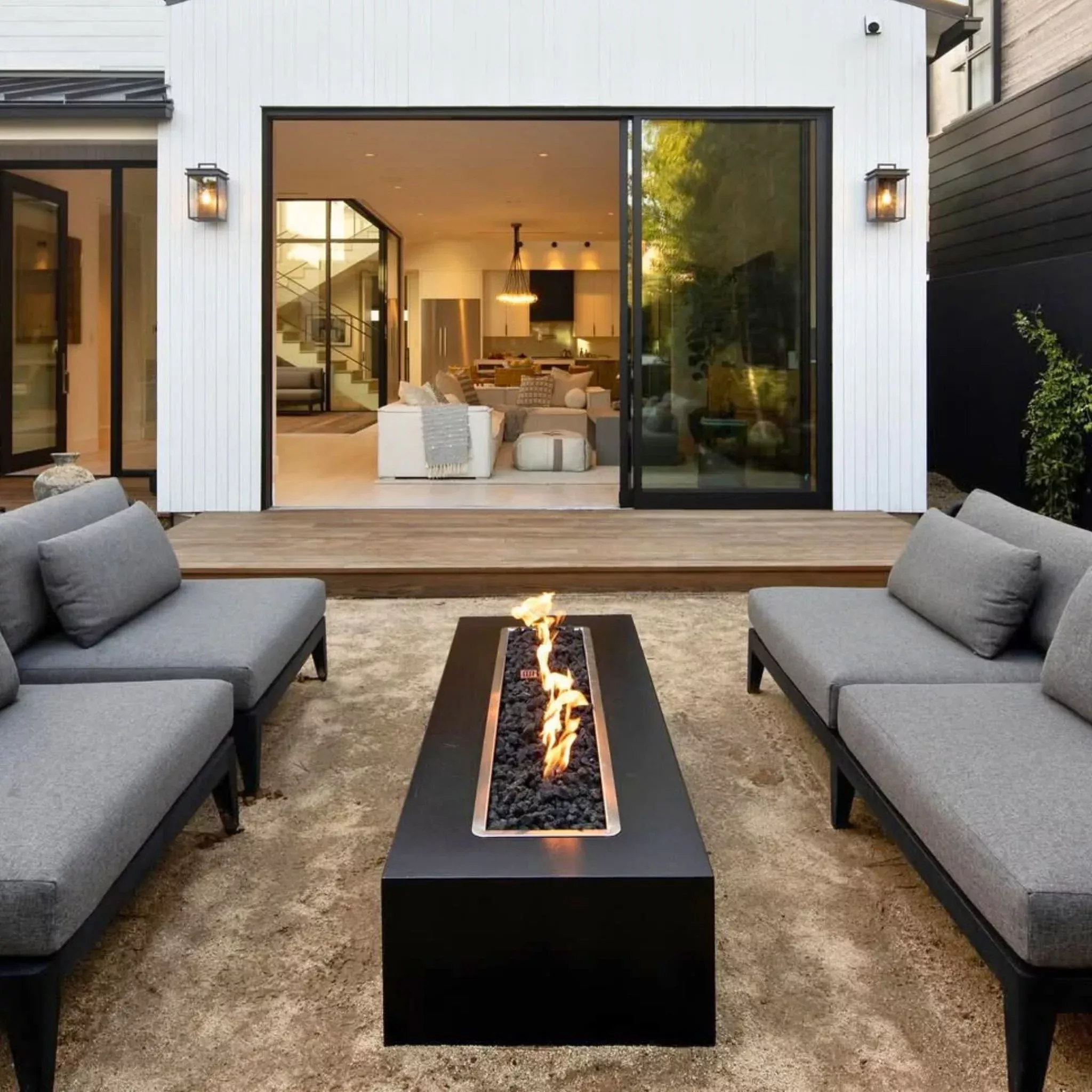 Regal Steel Gas Fire Pit - The Outdoor Plus