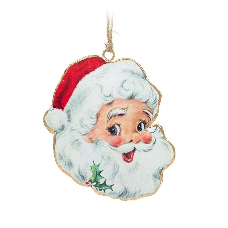 retro-santa-head-ornament Retro Santa Head Ornament