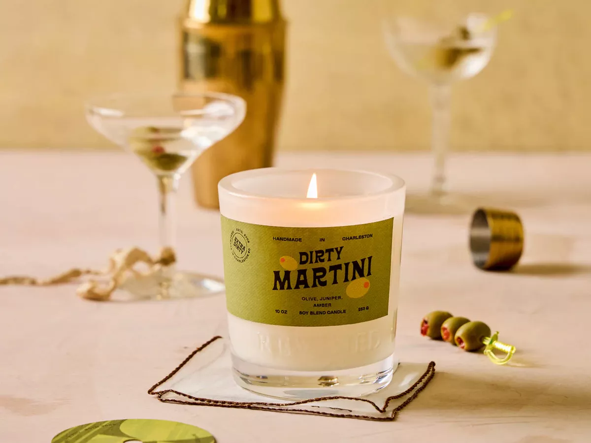 rewined-dirty-martini-candle Rewined Dirty Martini Candle