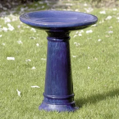 riviera-blue-glazed-birdbath Riviera Blue Glazed BirdBath