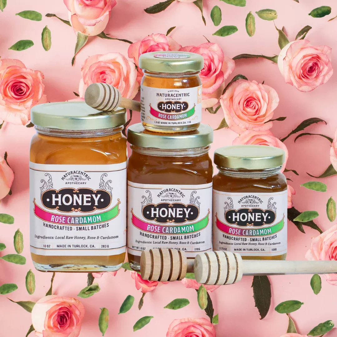 rose-cardamom-infused-honey Rose Cardamom Infused Honey