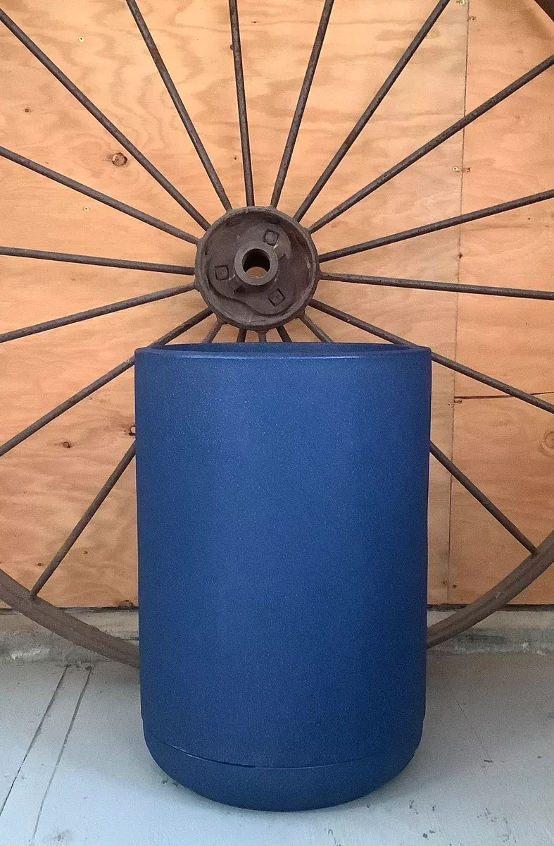 round-cylinder-pot-medium-denim-14 Round Cylinder Pot Medium Denim 14"