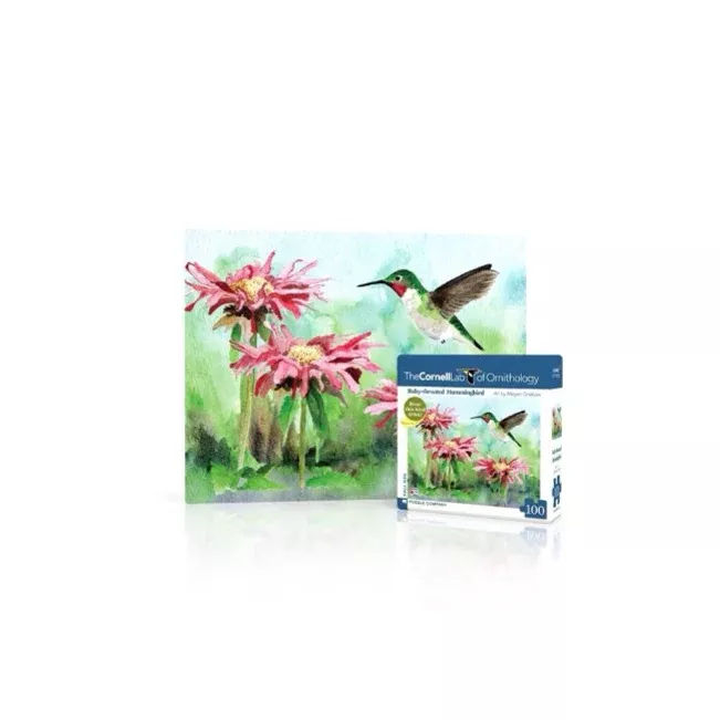 Ruby-Throated Hummingbird 100 Piece Mini Puzzle