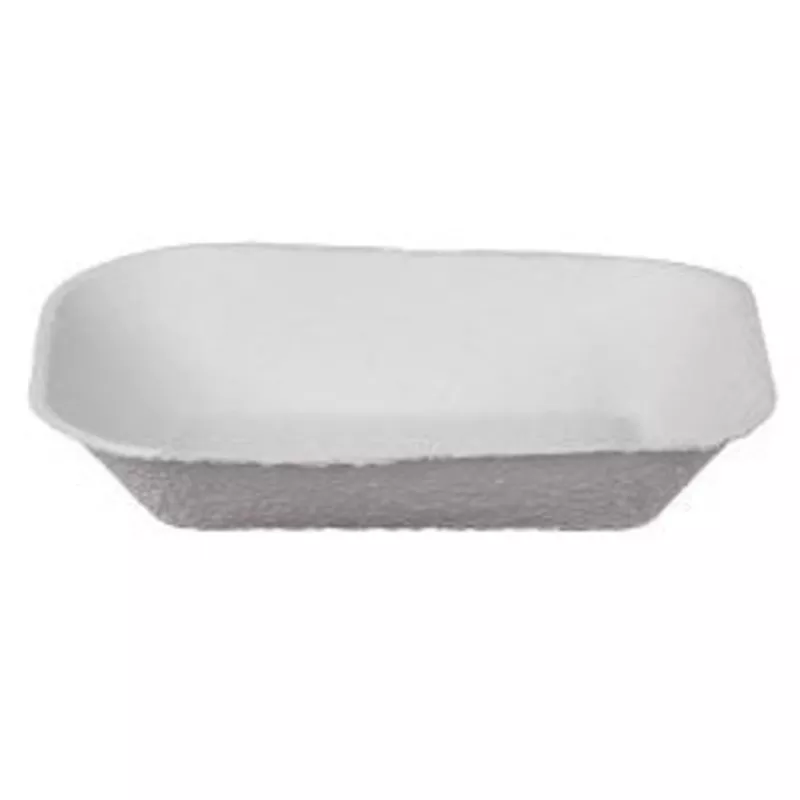 Savaday Molded Fiber Paper Tray, Natural 2/250/Case