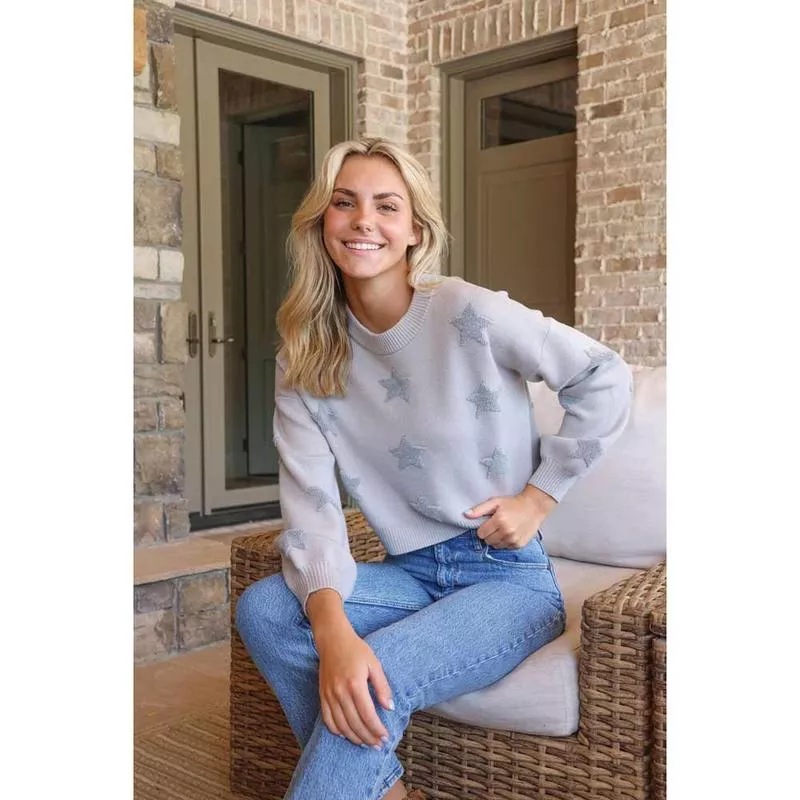 Simply Southern, Cropped Sweater, Star