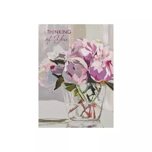 Soft Peonies Sympathy Card