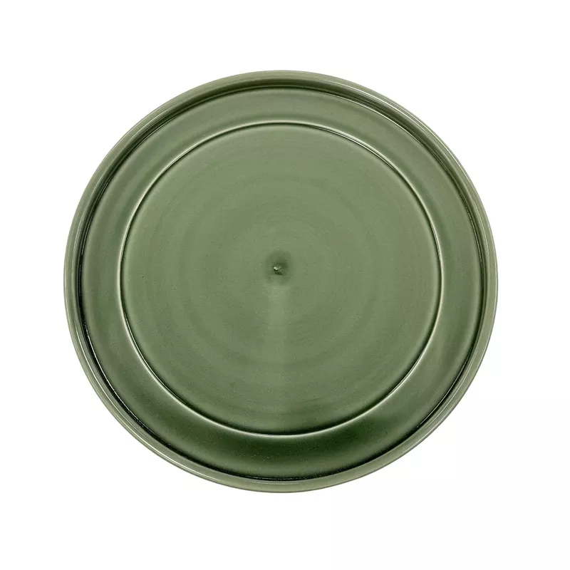 Soucoupe 29cm vert de gris