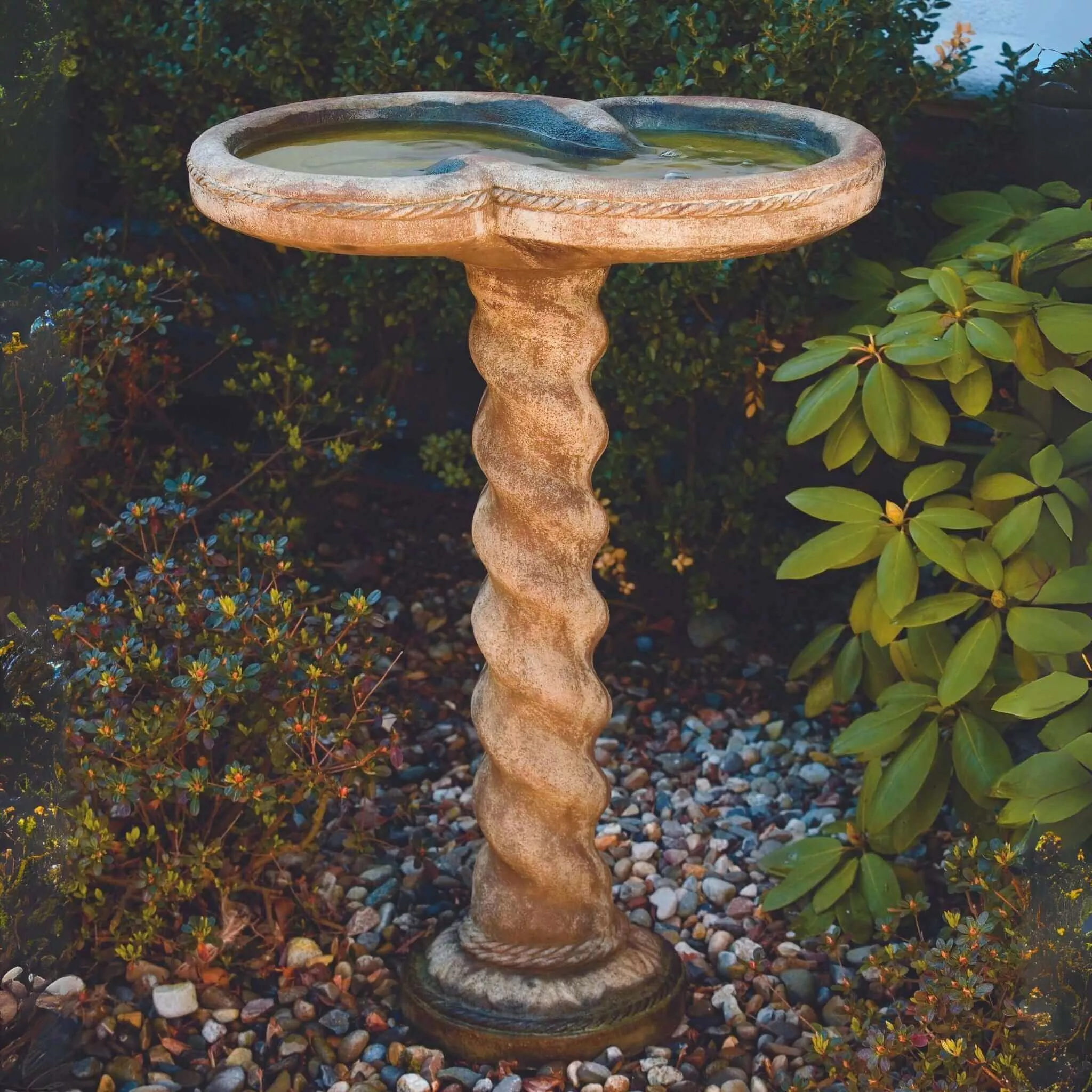 spiral-1-piece-concrete-bird-bath-massarellis-9735 Spiral 1-Piece Concrete Bird Bath - Massarellis #9735