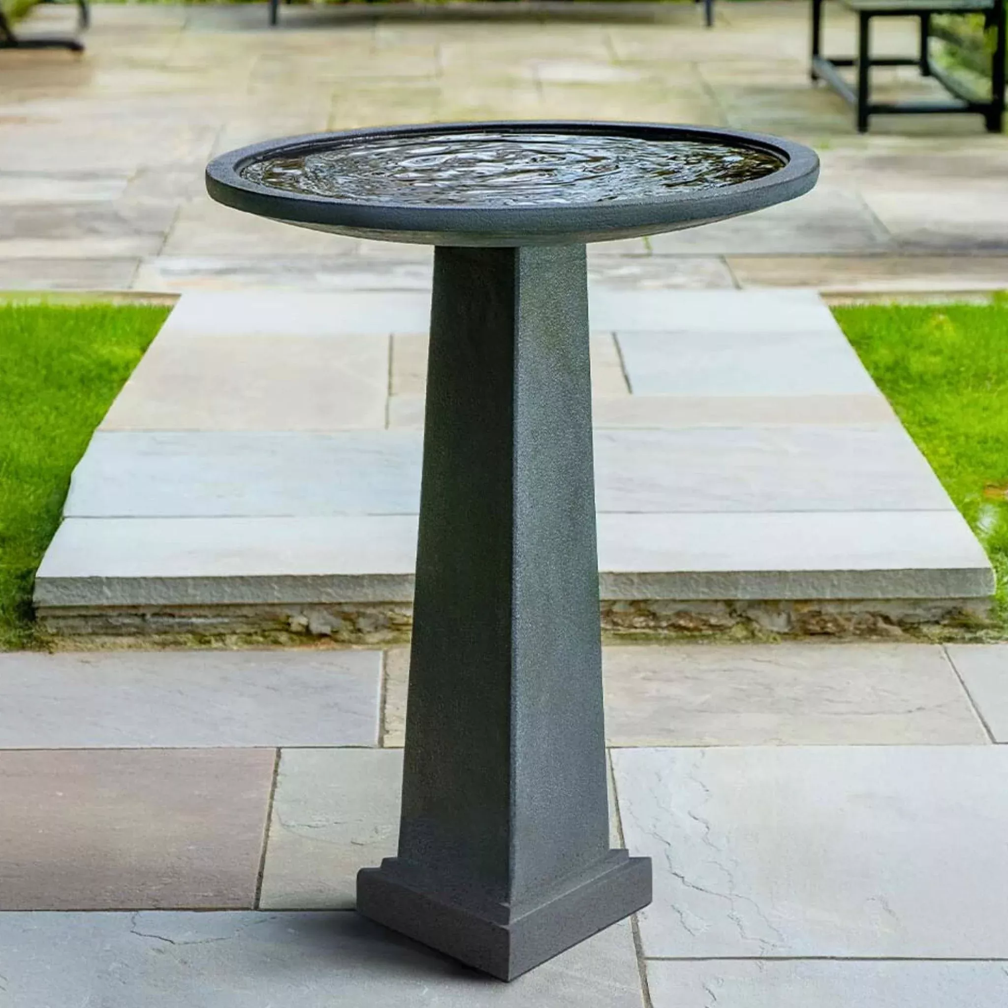spire-concrete-bird-bath-campania-b212 The Spire Concrete Bird Bath - Campania #B212