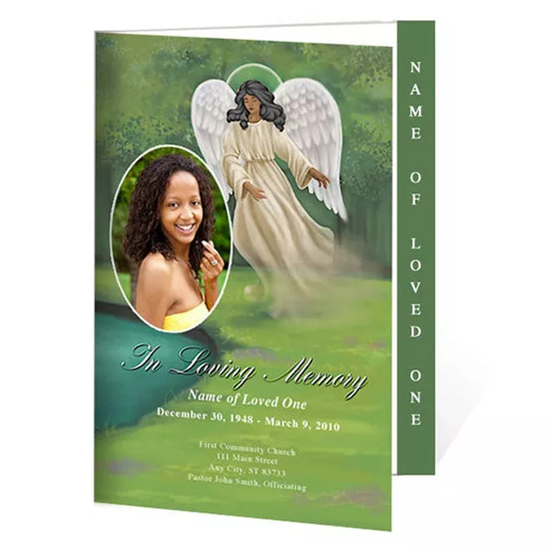Spirit 4-Sided Graduated Funeral Program Template