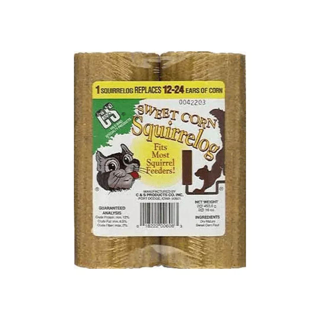 Squirrel Corn Log
