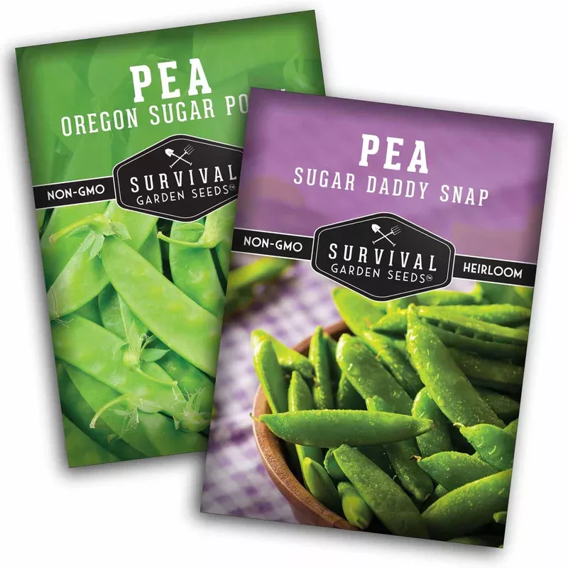 sugar-pea-seed-collection-oregon-sugar-pod-ii-sugar-daddy-snap-peas-crisp-sweet- Sugar Pea Seed Collection – Oregon Sugar Pod II & Sugar Daddy Snap Peas for Crisp, Sweet Cool-Season Harvests